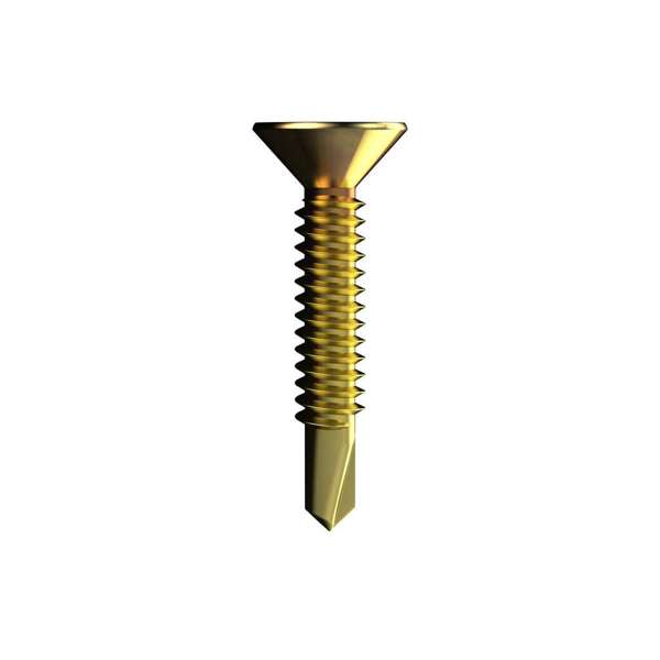 Bremick Screw Countersunk Metal Zinc Plated 25mm - 50 Pack