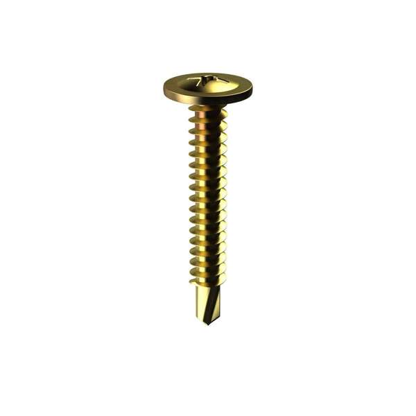 Bremick Screw Button Head Metal Zinc Plated 8g x 16mm - 100 Pack