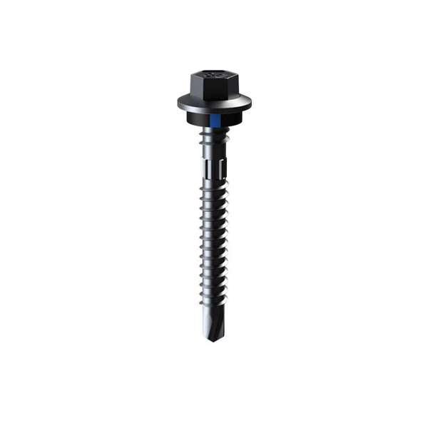 Bremick Screw Hex Head Metal Top Grip B8 with Seal 12g x 55mm - 50 Pack