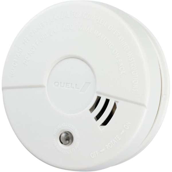 Quell Photoelectric Smoke Alarm for Bedroom & Hallway with Hush/Test