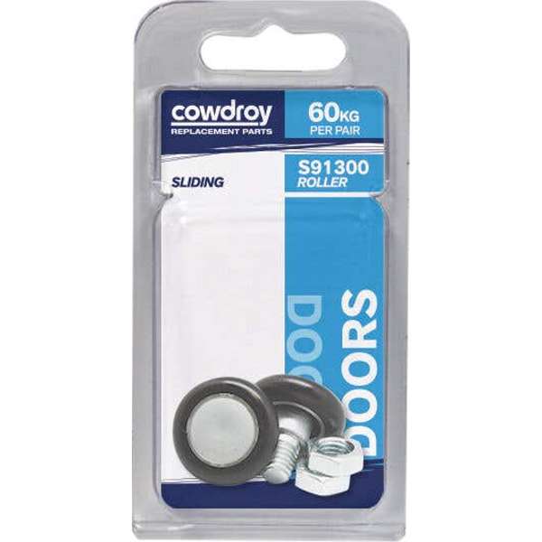 Cowdroy Convex Wheel & Nut 31mm - 2 Pack