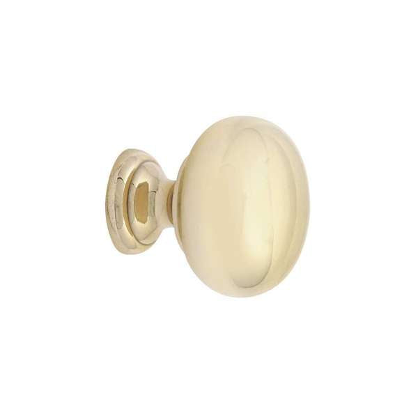 Prestige Round Knob Polished Brass 32mm