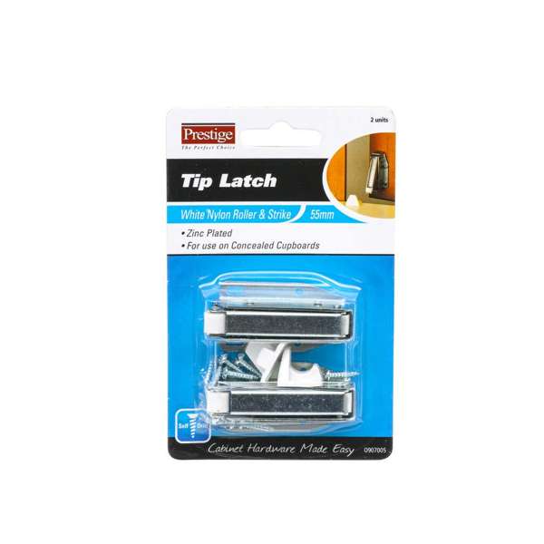 Prestige Tip Latch Zinc Plated - 2 Pack