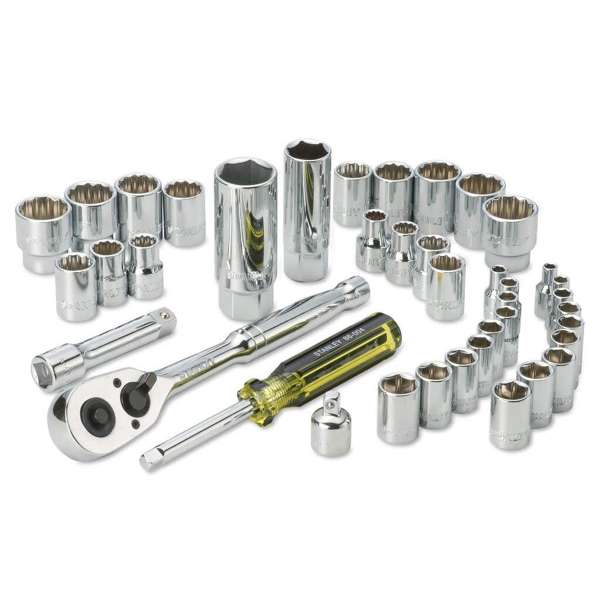 Stanley Drive Metric & A/F Socket 1/4" & 3/8" Set - 40 Piece