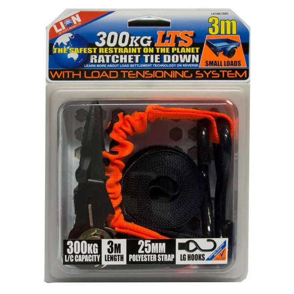 Lion LTS Ratchet Tie Down 25mm x 3m