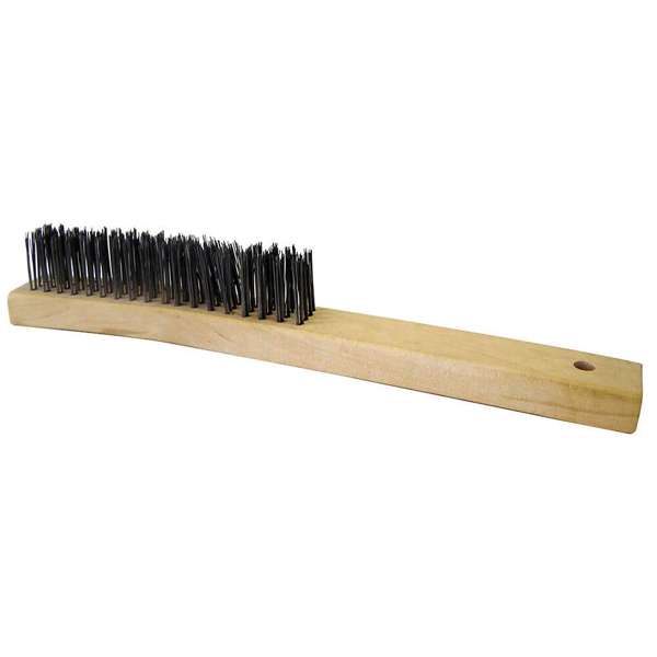 Josco Long Handle 4 Row Stainless Steel Wire Brush