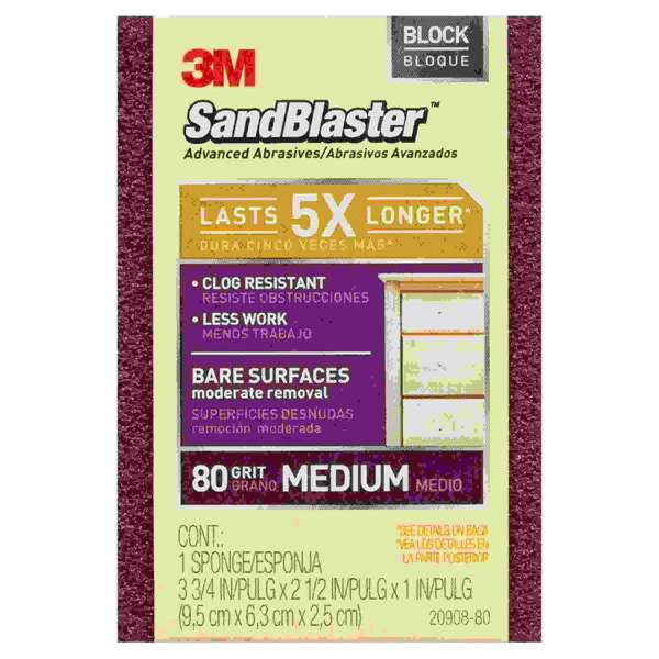 3M Sandblaster Sanding Block 80 Grit