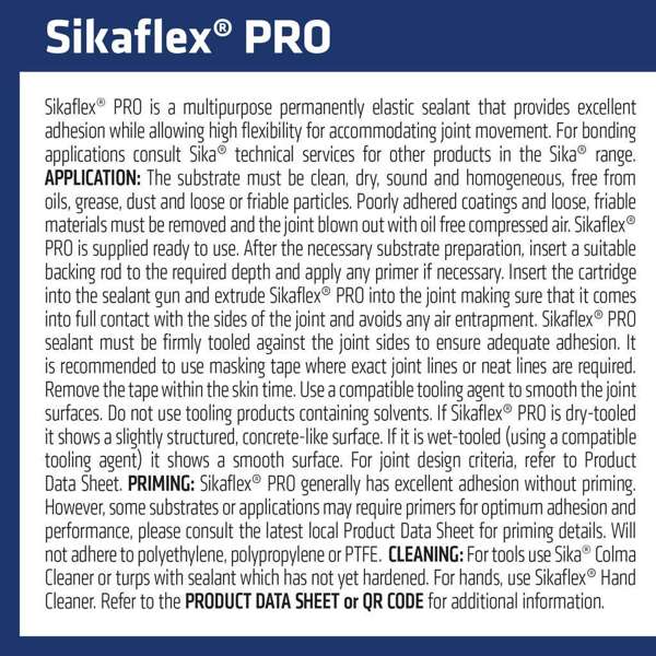 Sika Sealant Sikaflex Pro White Sausage 600ml