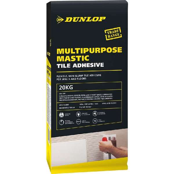 Dunlop Multipurpose Mastic Tile Adhesive 20kg