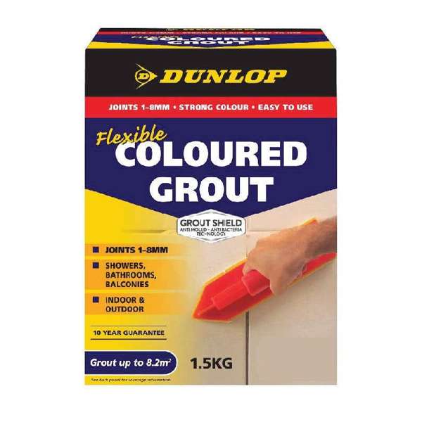 Dunlop Flexible Coloured Grout - Alabaster 1.5kg