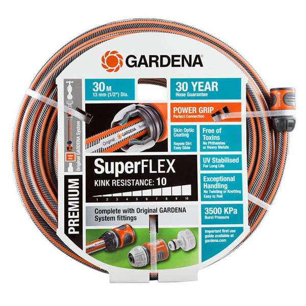 Gardena Premium Super Flex Hose 13mm x 30m