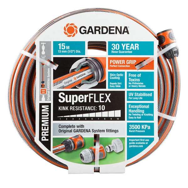 Gardena Premium Super Flex Hose 13mm x 15m