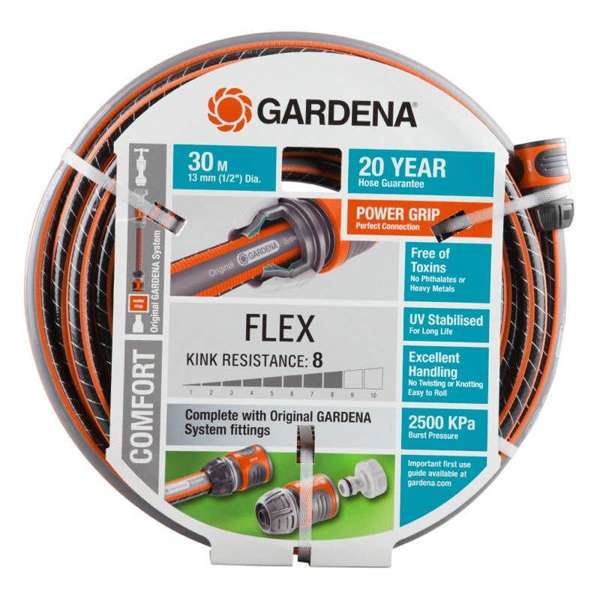 Gardena Comfort FLEX Fitted Hose 13mm x 30m