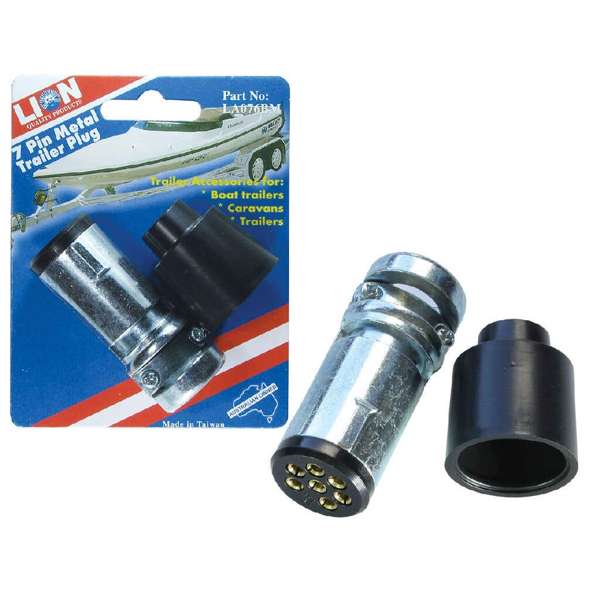 Lion 7 Pin Metal Trailer Plug