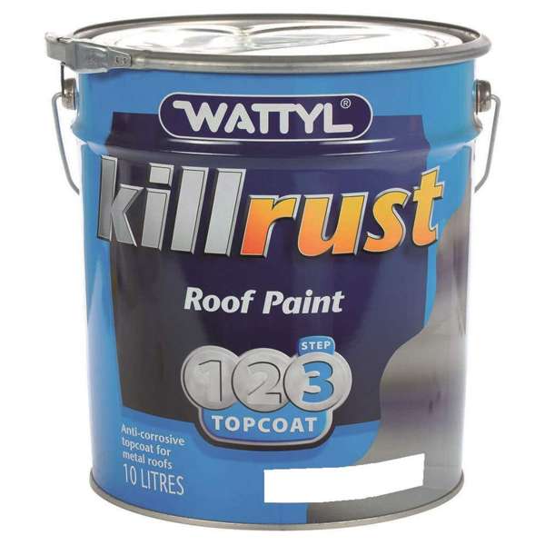 Wattyl Killrust Roof Paint Silver 10L