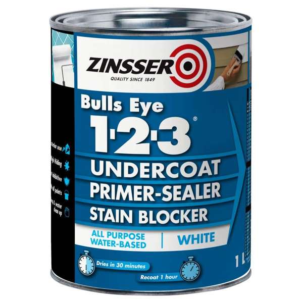 Zinsser Bullseye 123 Water Based Primer 1L