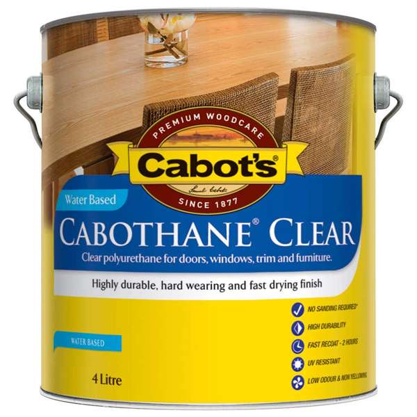 Cabot's Cabothane Water Based Satin Clear 4L