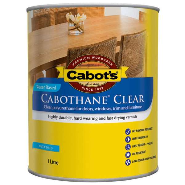 Cabot's Cabothane Clear Water Based Satin 1L