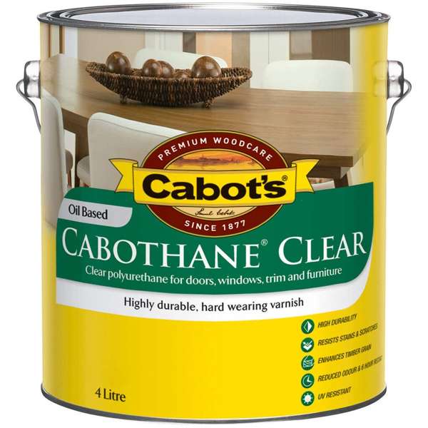 Cabot's Cabothane Clear Oil Based Satin 4L