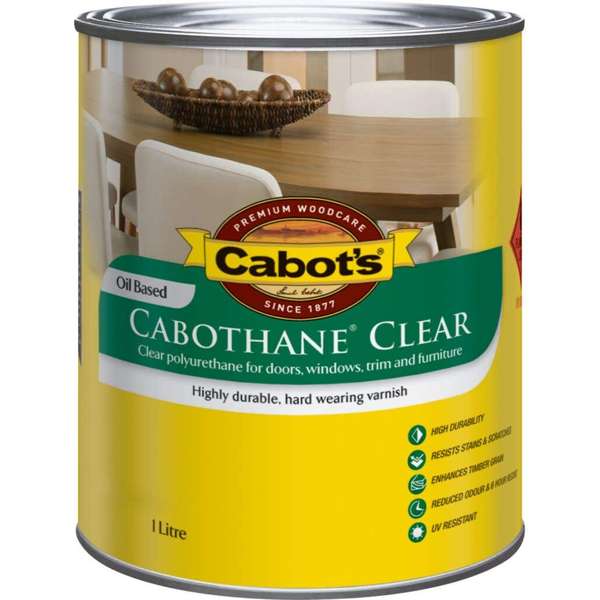 Cabot's Cabothane Oil Based Satin Clear 1L