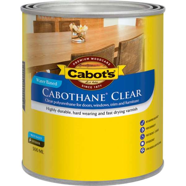 Cabot's Cabothane Water Based Gloss Clear 500mL