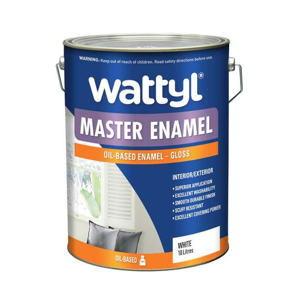 Wattyl Master Enamel Gloss White 10L