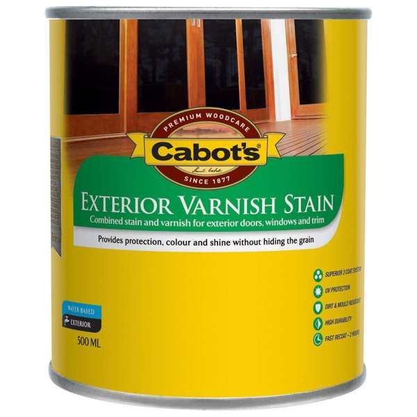 Cabot's Exterior Varnish Stain Rose Mahogany 500mL