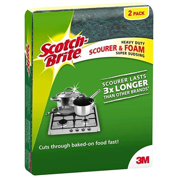 Scotch-Brite Sponge Non Scratch Foam Scrub - 2 Pack