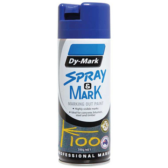 Dy-Mark Marking Spray Paint 500G Blue Line