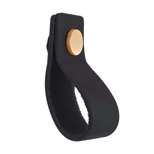 Lane Leather Handle Black 128mm