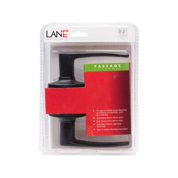 Lane Avalon Leverset Passage Matte Black