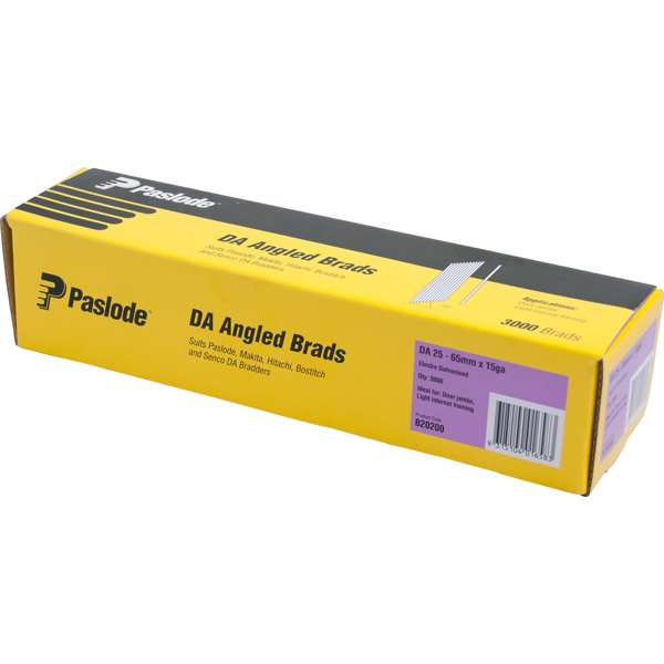 Paslode 65mm DA Angle Brad Nails - 3000 Pack