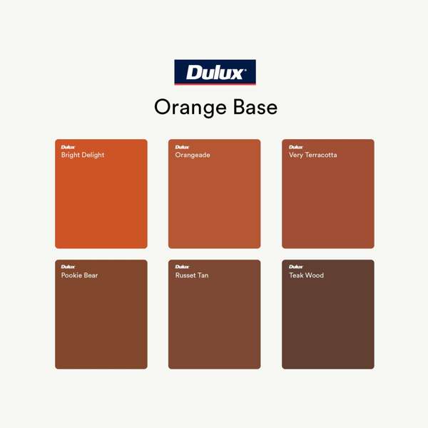 Dulux 4L Orange Low Sheen Weathershield Exterior Paint