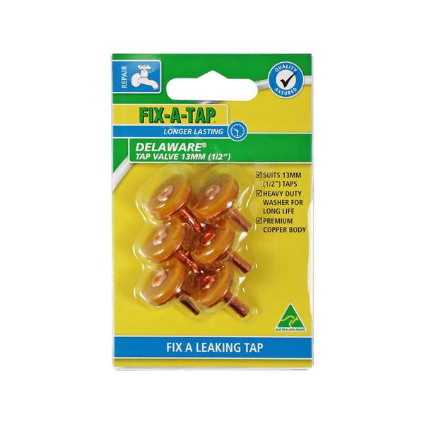 Fix-A-Tap Delaware Tap Valve 13mm - 6 Pack