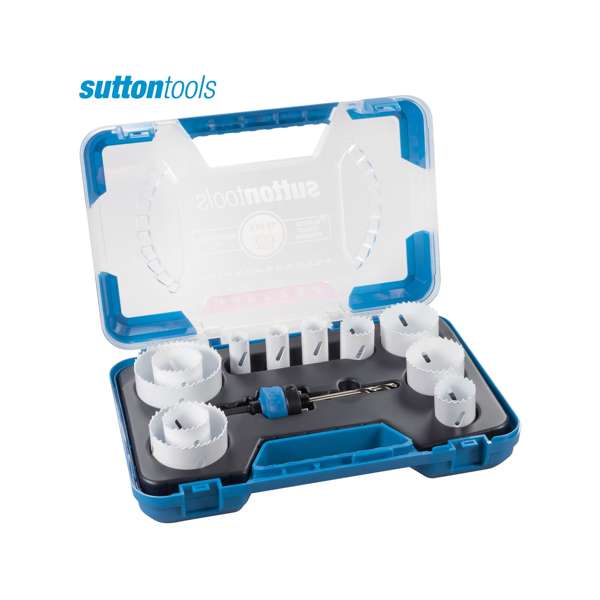 Sutton Tools Bi-Metal Cobalt Hole Saw Maintenance Set 19-76mm - 11 Piece