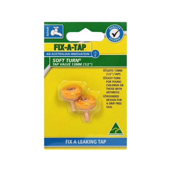 Fix-A-Tap Soft Turn Tap Valve 13mm - 2 Pack