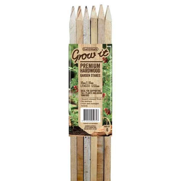 Gardman Hardwood Stake 19 x 19 1200mm - 6 Pack