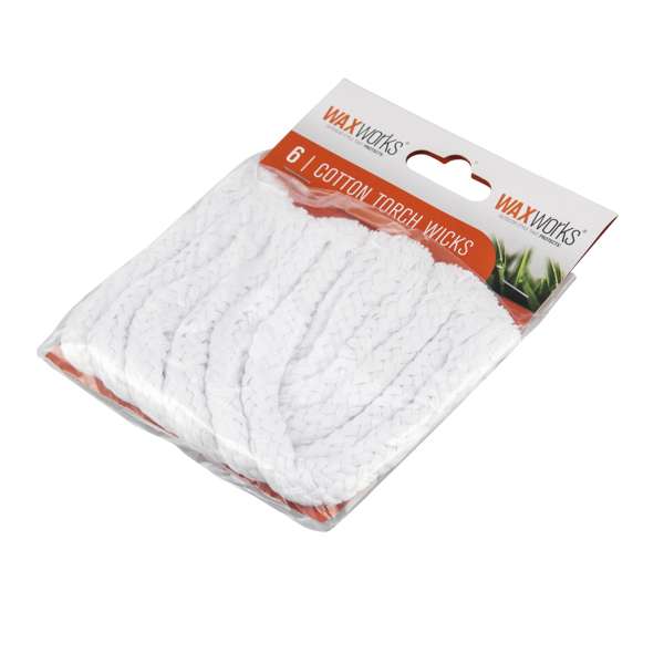 Waxworks Cotton Torch Wicks - 6 Pack