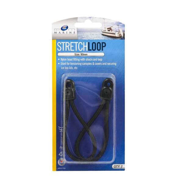 Zenith 90mm Black Stretch Loop - 2 Pack