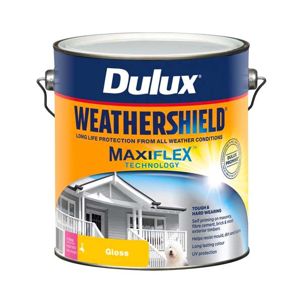 Dulux 4L Extra Bright Gloss Weathershield Exterior Paint