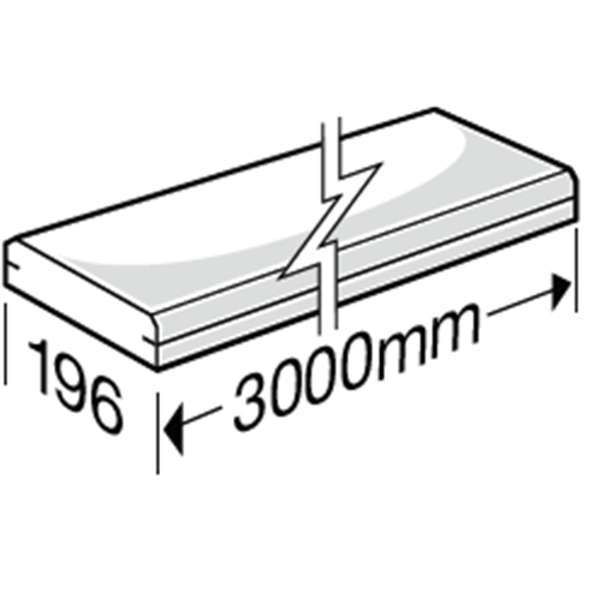 HardieDeck Decking Board 2 x Slot 19 x 196 x 3000mm