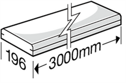 HardieDeck Decking Board 2 x Grooves 19 x 196 x 3000mm