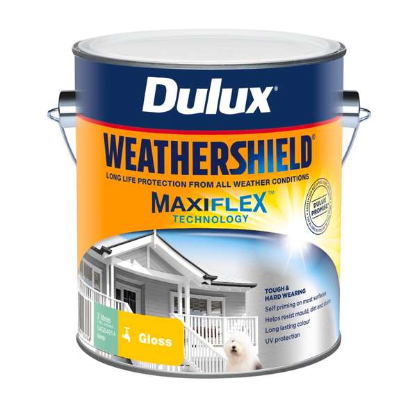 Dulux 2L Deep Gloss Weathershield Exterior Paint