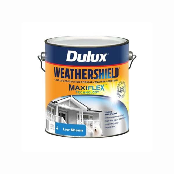 Dulux 4L Vivid White Low Sheen Weathershield Exterior Paint