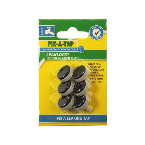 Fix-A-Tap Leaklock Tap Valve 13mm - 6 Pack