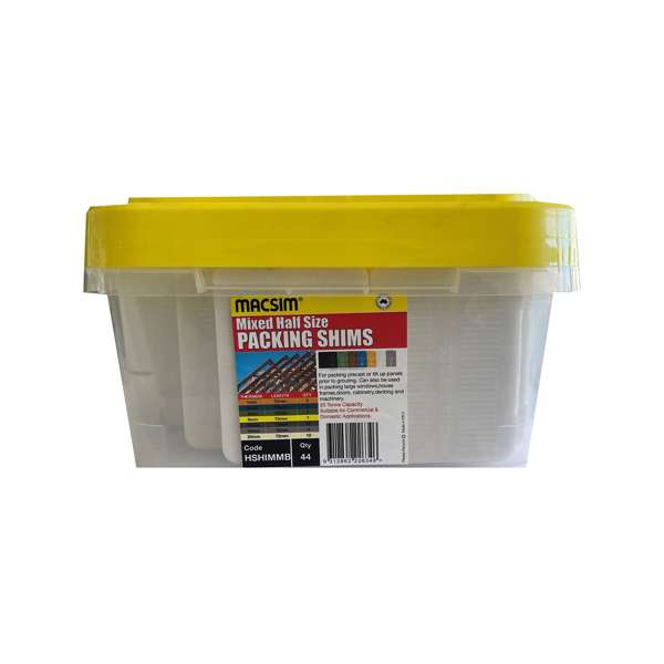 Macsim 72mm Mixed Packing Shims Half Bucket - 44 Pack