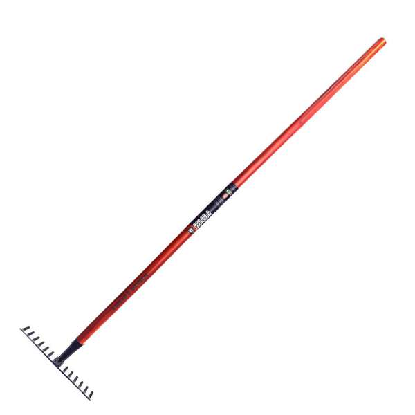 Spear & Jackson Soil Rake Long Timber Handle 14 Tines