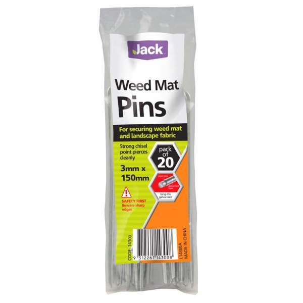 Jack Weed Mat Pins 3 x 150mm - 20 Pack