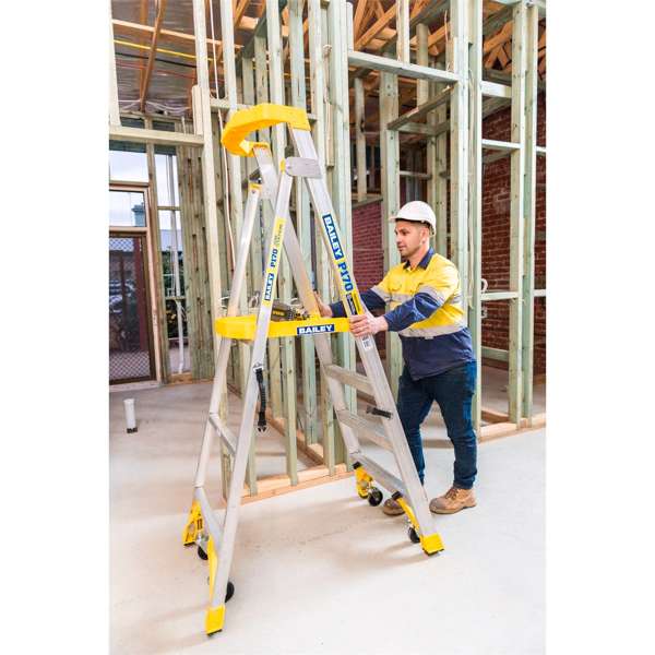 Bailey 170kg 4 Step Aluminium Job Station Platform Ladder