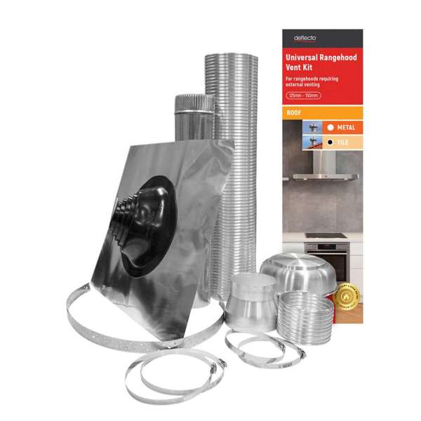 Deflecto Universal Rangehood Tile Roof Venting Kit 125/150mm